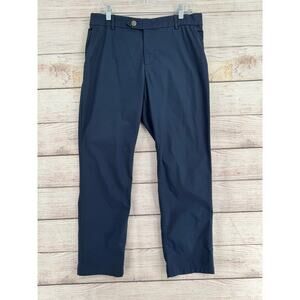 Nike Golf Flex Player Pants Mens 34x30 Navy Blue Dri Fit Stretch
